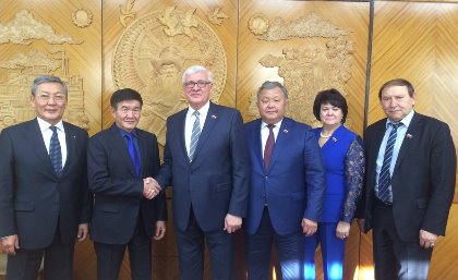 Прошли переговоры делегации Законодательного Собрания с монголо-российской межпарламентской группой 