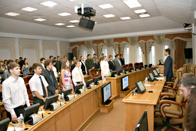 Итоги восьмой сессии Молодежного парламента при Законодательном Собрании области 