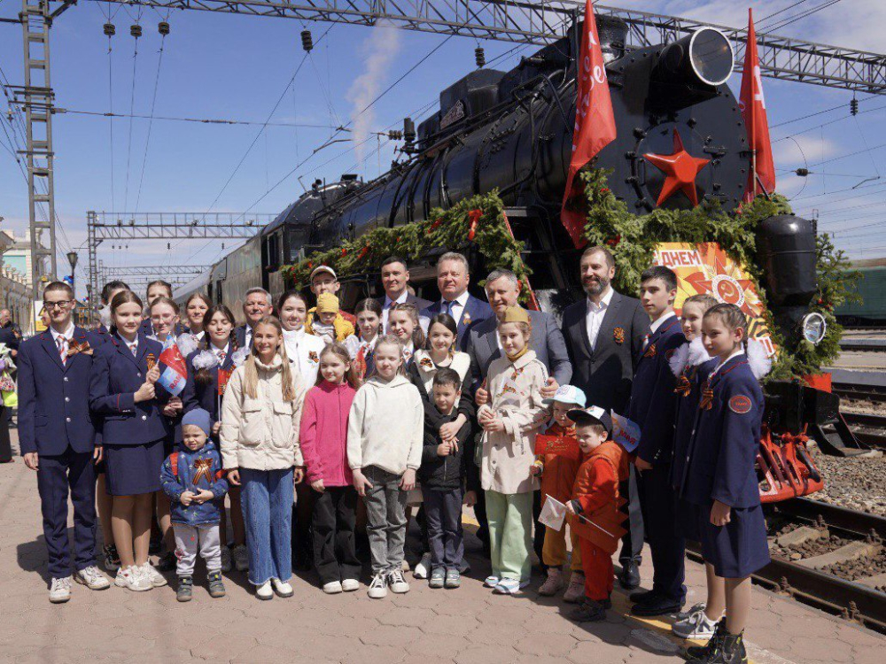 В честь 78 годовщины Победы в Великой Отечественной войне ВСЖД запустила специальный поезд