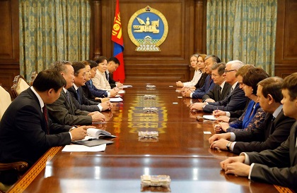 Сергей Брилка и депутаты встретились с председателем Великого Государственного Хурала Монголии  