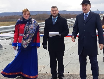 Николай Труфанов принял участие в открытии нового моста в Качугском районе