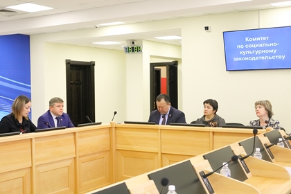 Комитет по социально-культурному законодательству рекомендовал к принятию ряд внесенных депутатами социально значимых инициатив 