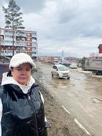 Ольга Носенко оценила состояние дорог в микрорайоне Берёзовый Иркутского района