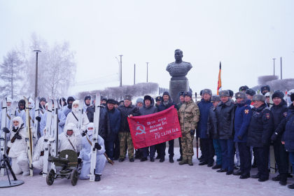 Торжественный митинг памяти дважды Героя Советского Союза А. П. Белобородова прошел в Иркутске 